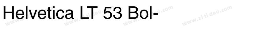 Helvetica LT 53 Bol字体转换